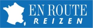 Logo van En Route Reizen met Frankrijk kaart