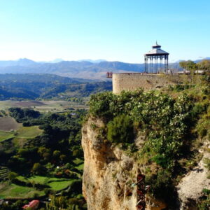 Uitzicht op Ronda en zijn kliffen, Andalusië.