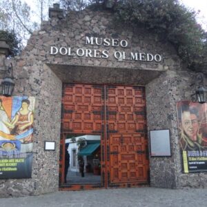 Ingang van Museo Dolores Olmedo in Mexico-Stad.