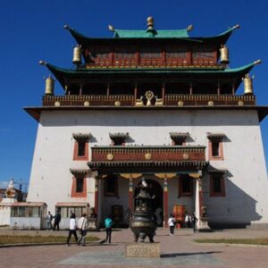 Gandan-klooster in Ulaanbaatar, Mongolië