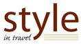 Logo met stijl in reizen